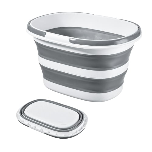 RULAYMAN Folding Bucket, Tub, Washtub, 16L/30L Large Capacity with Handle, Soft Tub, Laundry, Pet Bathtub, Compact, Clothes & Shoes Soaking, Wide Tub,