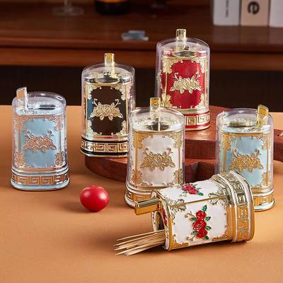 Creative Retro Press Type Toothpick Holder, Fashionable Toothpick Box, Luxurious Restaurant, Hotel, Household Toothpick Holder,
