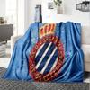 Espanyol Fc Stadium Flannel Blanket, Soft Polyester, Modern Design, All-Season for Camping, Travel, Gifts for holidays or birthdays