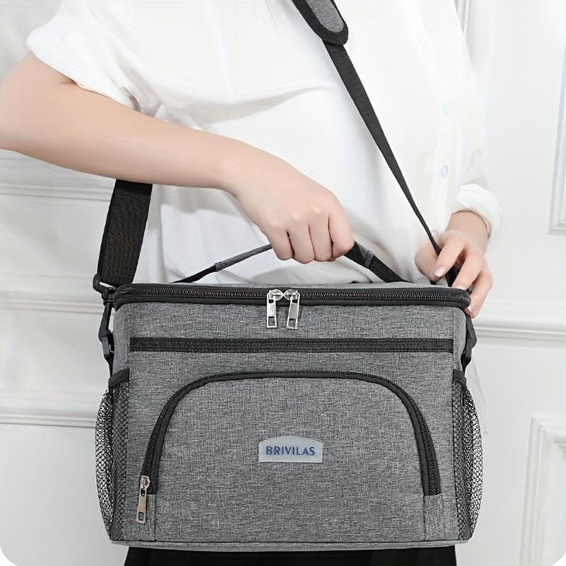 1 Stück Brotdose Lunchtasche, Nicht für Lebensmittelkontakt, Isoliert, Große Kapazität, Auto-Schnitt-Tasche, Tragbar mit Griffen, Wiederverwendbare Lunchtasche