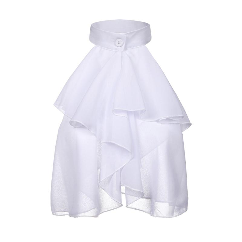 Жабо Пиратский Колониальный Викторианский Средневековый Съемный Воротник Плиссированный Воротник с Рюшами Передняя Часть Рубашки Элегантный Галстук 1