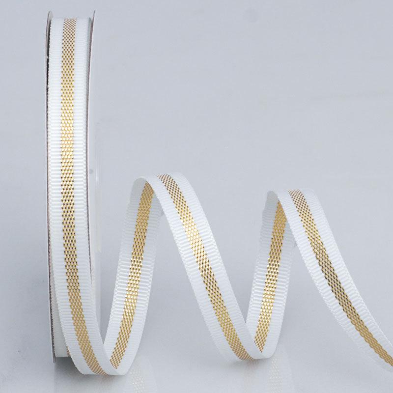 DIY Decorative Embellishments Romantic and Cozy Ribbed Edge Gold Onion Ribbon Handmade Diy Flower Cake Bag Decoration Floral Strip Threaded Ribbon