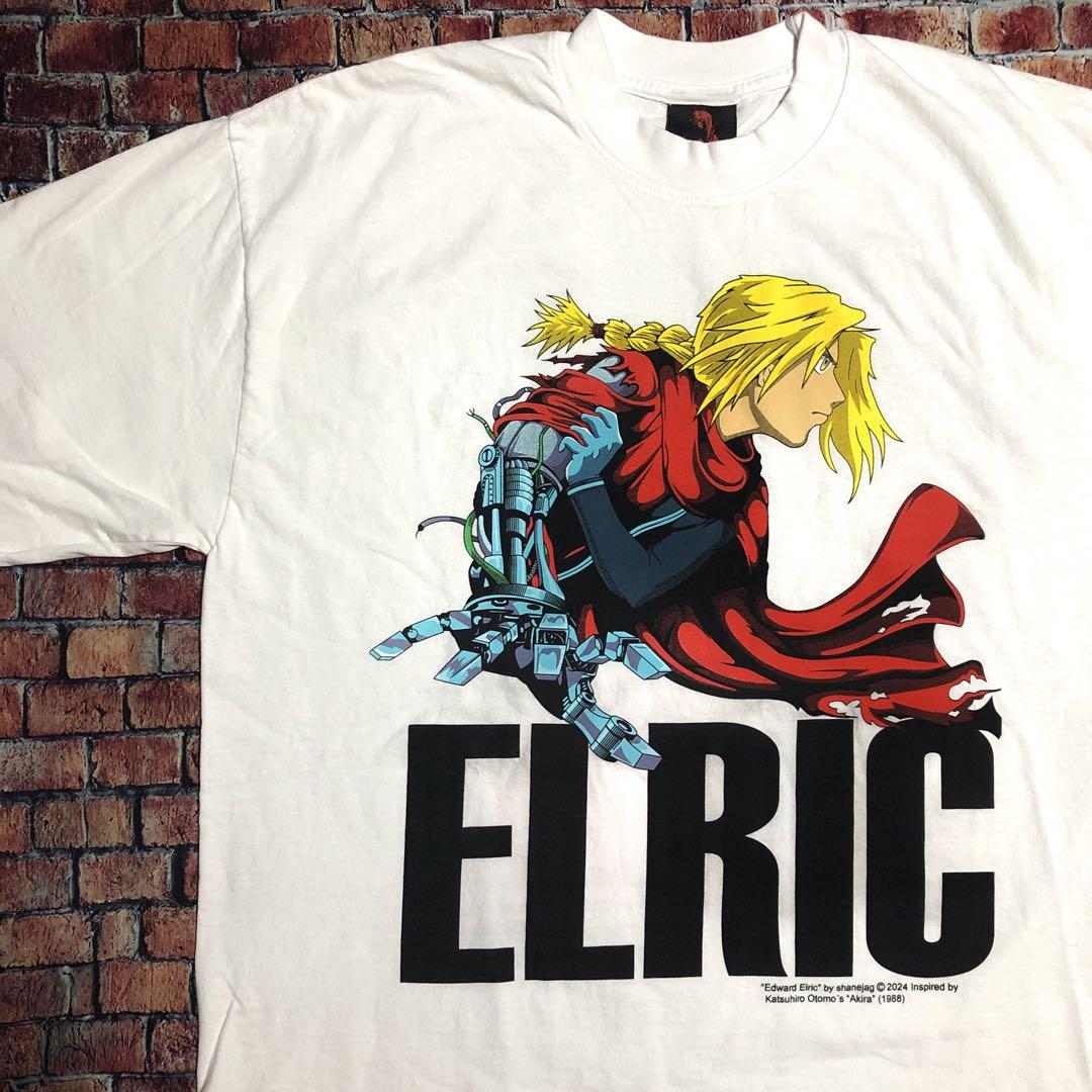 

[USED] Made in USA T-shirt Fullmetal Alchemist 00 s Heisei Anime Manga AKIRA