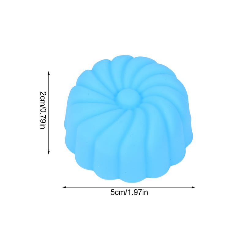 5Pcs 5Cm Various Flower Designs Silicone Muffin Cake Mold Baking Cups Chocolate Pudding Ice Mould Cupcake Tools Diy Kitchenware