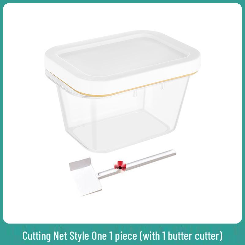 Butter Storage & Cutter Box with Lid and Divider for Fresh-Keeping Bread