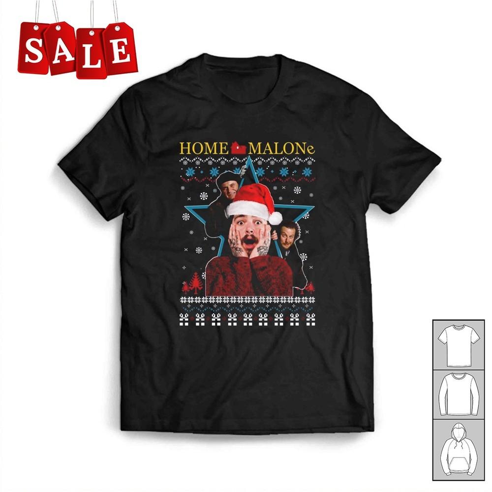 New Home Malone Christmas Tee Christmas Gift Unisex All Size T-Shirt MD467 Unisex T-Shirt L