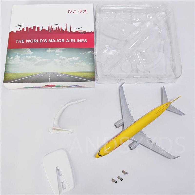 AIR DHL Airlines 20cm B737 Metal Alloy 1/400 Scale Airplane Diecast Model Plane Aviation Aircraft With Landing Gear Collection