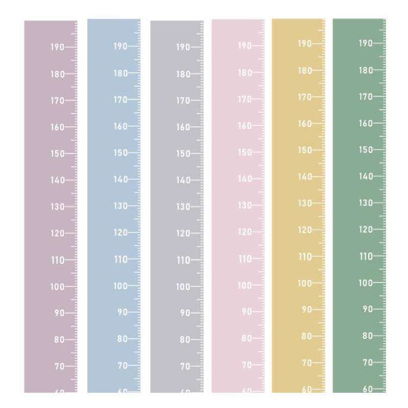 Kids Growth Measurement Ruler Wood Frame Canvas From Baby To Adult Measurement Ruler For Child's Room Living Room Decoration