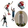 1/64 Scale Miniature Figure Model Rock Climbing Decoration Painted Tiny
