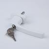 2Pcs Aluminum Alloy Window Handles Lock With Key & Screws Balcony Door Handle Lockable Double Glazing Window Handle