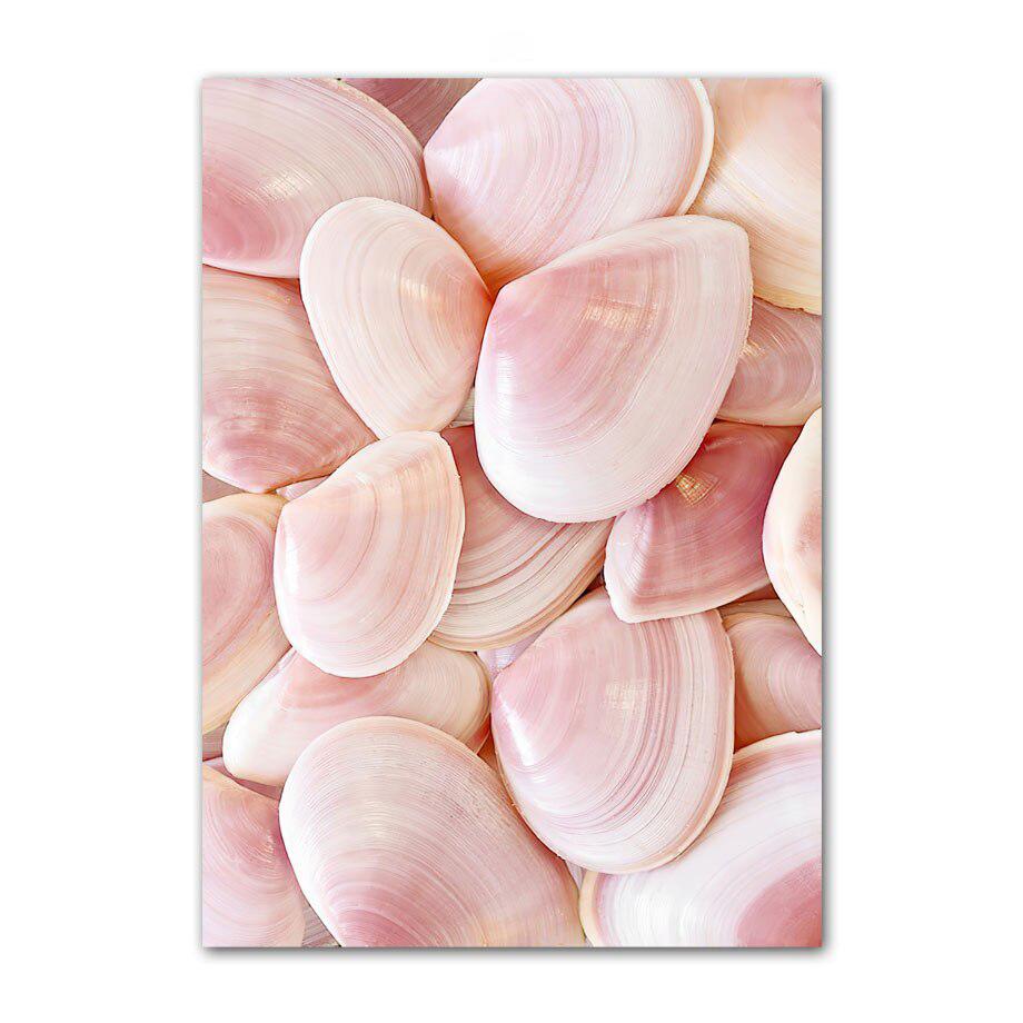 Pink Sea Beach Poster Flamingo Retro Van Surfboard Summer Wall Art Canvas Painting Living Room Interior Picture for Home Decor