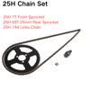 25H 7T Front Sprocket  68T 29mm Rear Sprocket 136/144 Link Chain for 2 Stroke 47cc 49cc Engine Pocket Bike Mini ATV Quad Scooter
