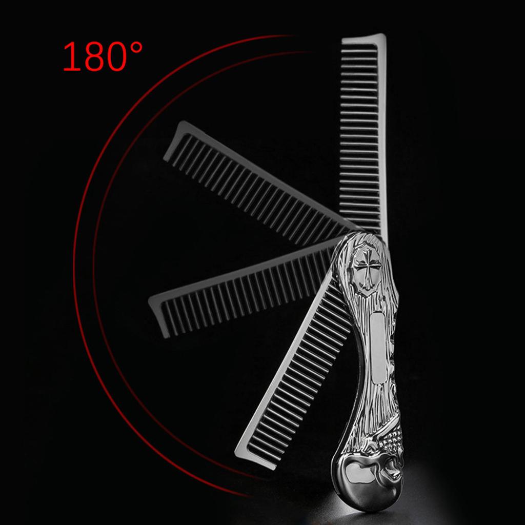 Foldable Hairstyling Brush Zinc Alloy Prevent Static   Oil Hair Comb Hairdressing Comb