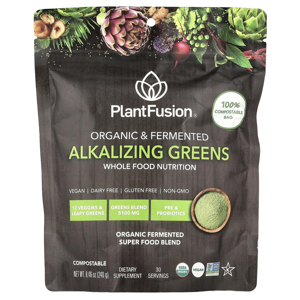PlantFusion, Organic Fermented Alkaline Greens, 8.46 oz (240 g)
