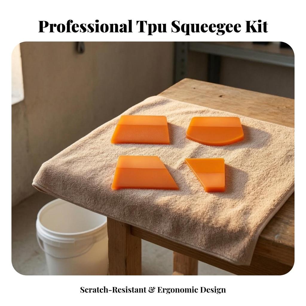 8 Pieces Car Film Squeegee Thermoplastic Polyurethane Soft