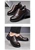 Men's Summer Breathable Lace-Up Leather Shoes - Versatile, Comfortable, Trendy, Perforated, Thick Sole Casual Footwear.