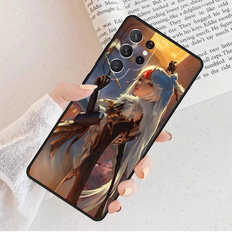 Genshin Impact NingGuang Phone Case For Samsung Galaxy S25 S23 S30 S8 S21 S20 FE S24 S22 Note 10 20 Plus lite Ultra