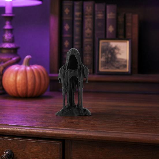 3D Printed Grim Reaper Statue Decor, Halloween Desk Figurine, Cute & Spooky Desk Ornament, Home Office Shelf Decor Gift for Kids & Friends
