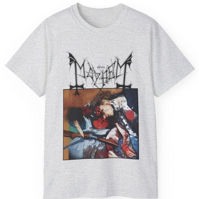 Norway Rock Mayhem Shirt Dawn Of The Black Hearts Unisex Tee S-5XL Unisex T-Shirt L