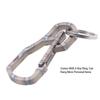 Key Carabiner Quick Release Small Outdoor Climbing Carabiner Clip for Keys Ti Alloy TC4 Load Bea  10KG 5mm Thickness Key   Carabiner