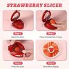 Stainless Steel Manual Strawberry Slicer - Ergonomically designed fruit cutter Suitable for strawberries Cherry Apple | No Electricity