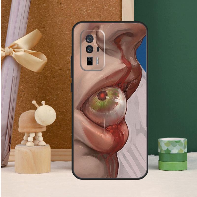 Scary Face Eyes Smiley Case For Xiaomi 15T 13T 14T Pro 13 14 15 Ultra 17 Pro Max POCO F7 F5 F6 X5 X6 X7 Pro Cover