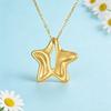 Five Pointed Star Pendant Necklace Stainless Steel Women's Retro Minimalist Couple's Holiday Commemorative Jewelry Gift