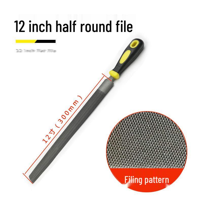 Fitter File Set: Flat, Half-Round, Round, Triangular, Square Files, Grinding Iron Block, Woodworking Tool