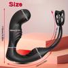 Dual motor Male Vibrator Double Ring Anal Plug Vibrator Silicone Men Prostate Stimulation Toy for Beginners Male Couple
