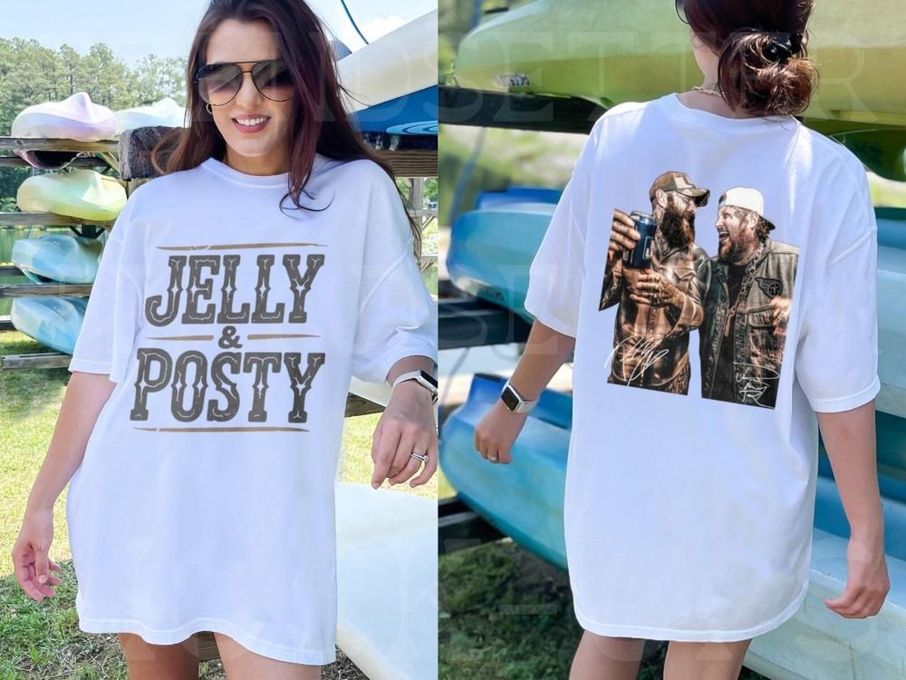 

Jelly Roll Posty T Shirt, Post Malone Concert Music Tour 2025, Gift For Fan XL