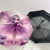 1PC fairy, applesAutomatic Open/Close Umbrella with Windproof, 8-Rib Sturdy Canopy, Durable Ribs, Fashionable Design, Outdoor Accessory, Fun Prin, Hol