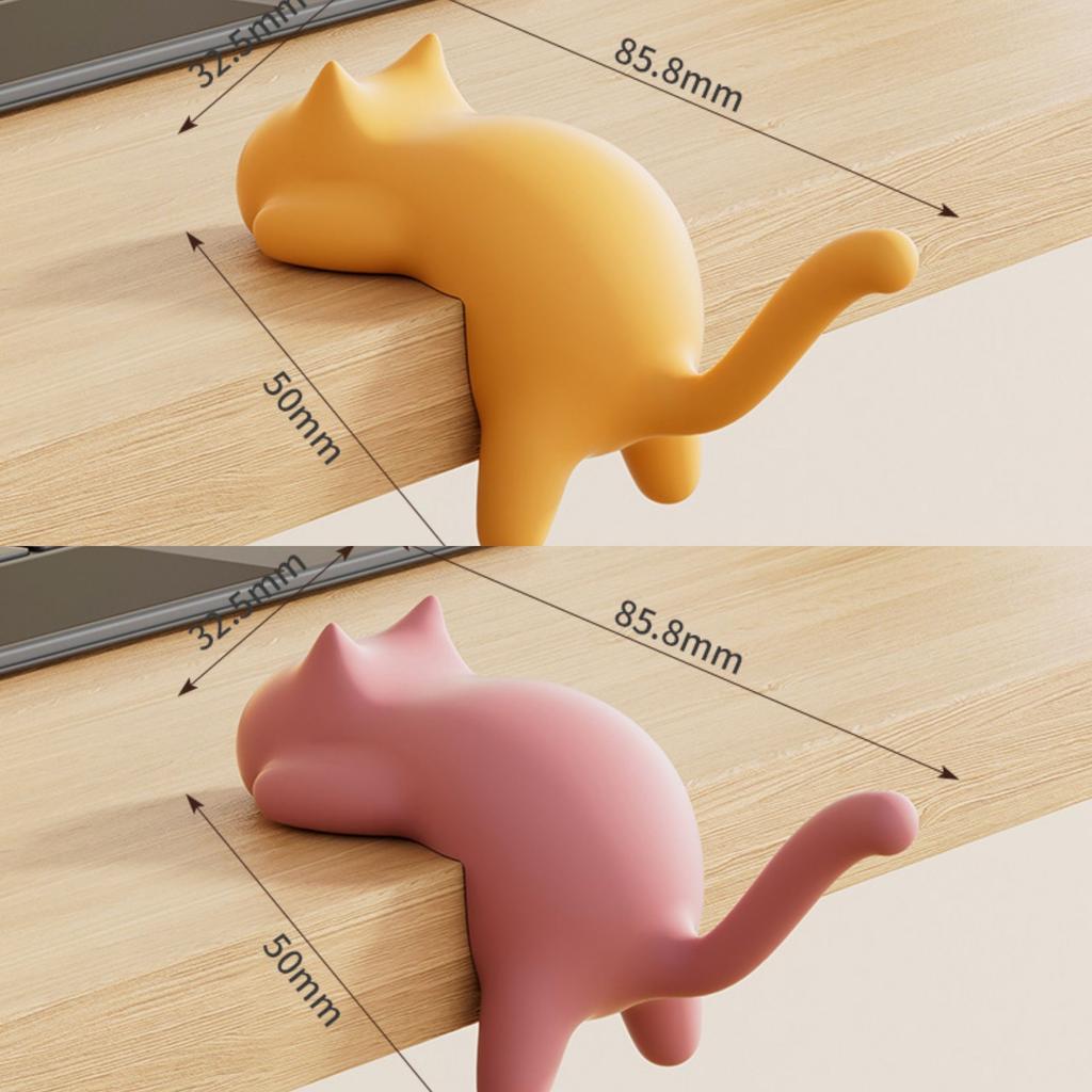 Cat Hook Desk Edge No-Drill, No-Scratch Desk-Side Dedicated Multi-Functional Hanging Organiser