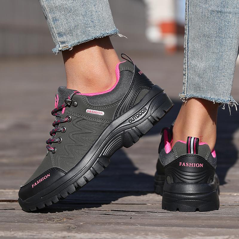 Women's Anti Slip Hiking Shoe Retro Wedge-shaped Platform Outdoor Sneakers Comfortable Breathable Camping Hiking Shoes for Women