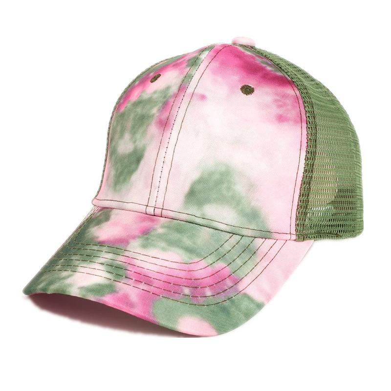New Fashion Colorful Tie-Dye Baseball Cap Spring Men'S And Women'S Trend Lovers Hat Outdoor Sports Adjustable Sun Graffiti Bones