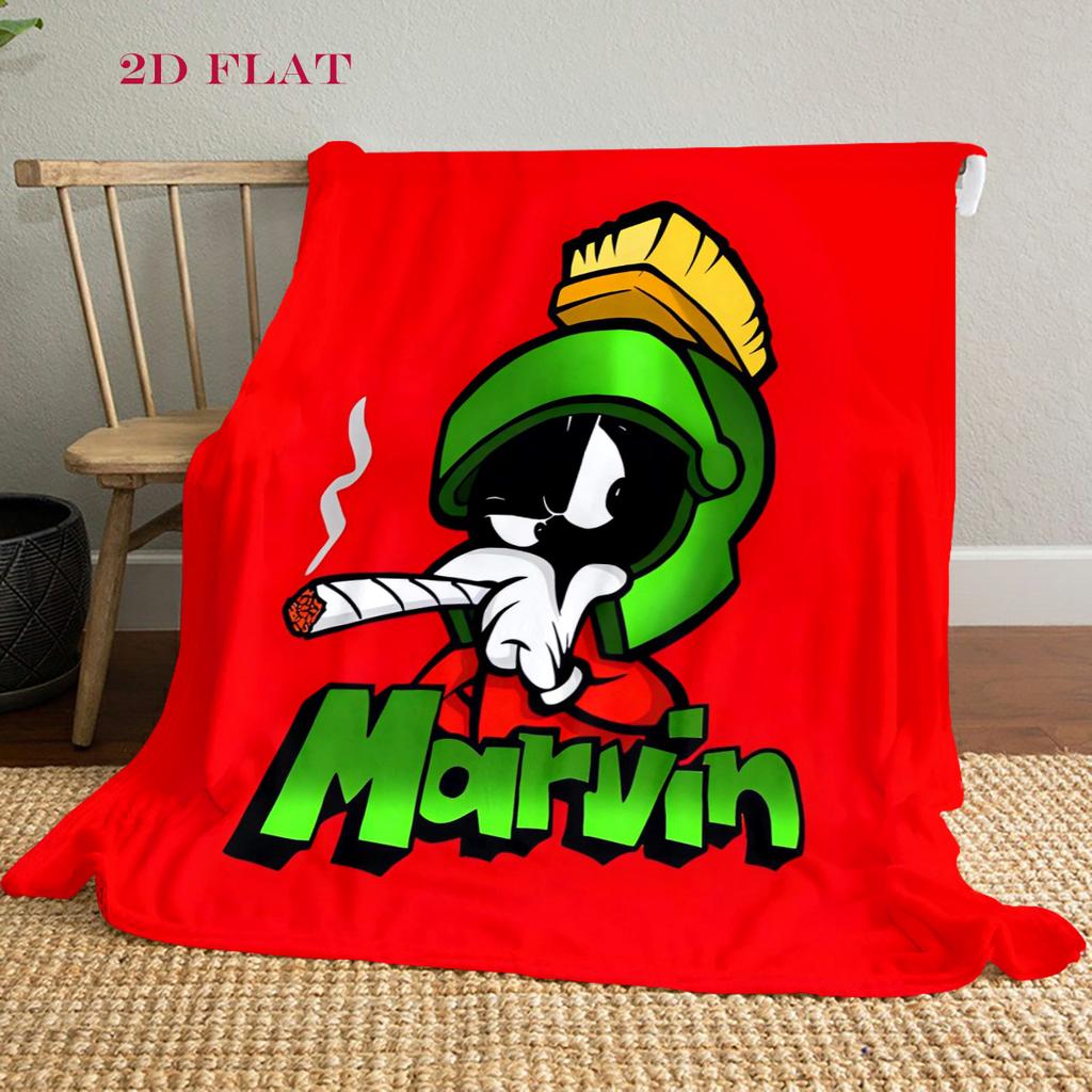 Martian Melodies: Looney Tunes Adventure blanket blanket Camping trip Digital printing Christmas gifts sheet