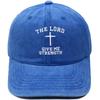 The Lord gave me strength embroidered baseball cap vintage casual visor for men and women