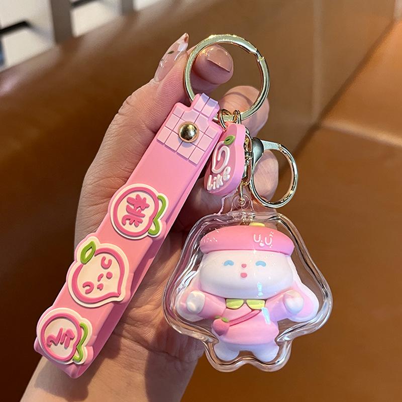 

Taoxi Rabbit Keychain Women S School Bag Bag Pendant Cute Creative Little Rabbit Car Key Chain Ring Fashion Cartoon