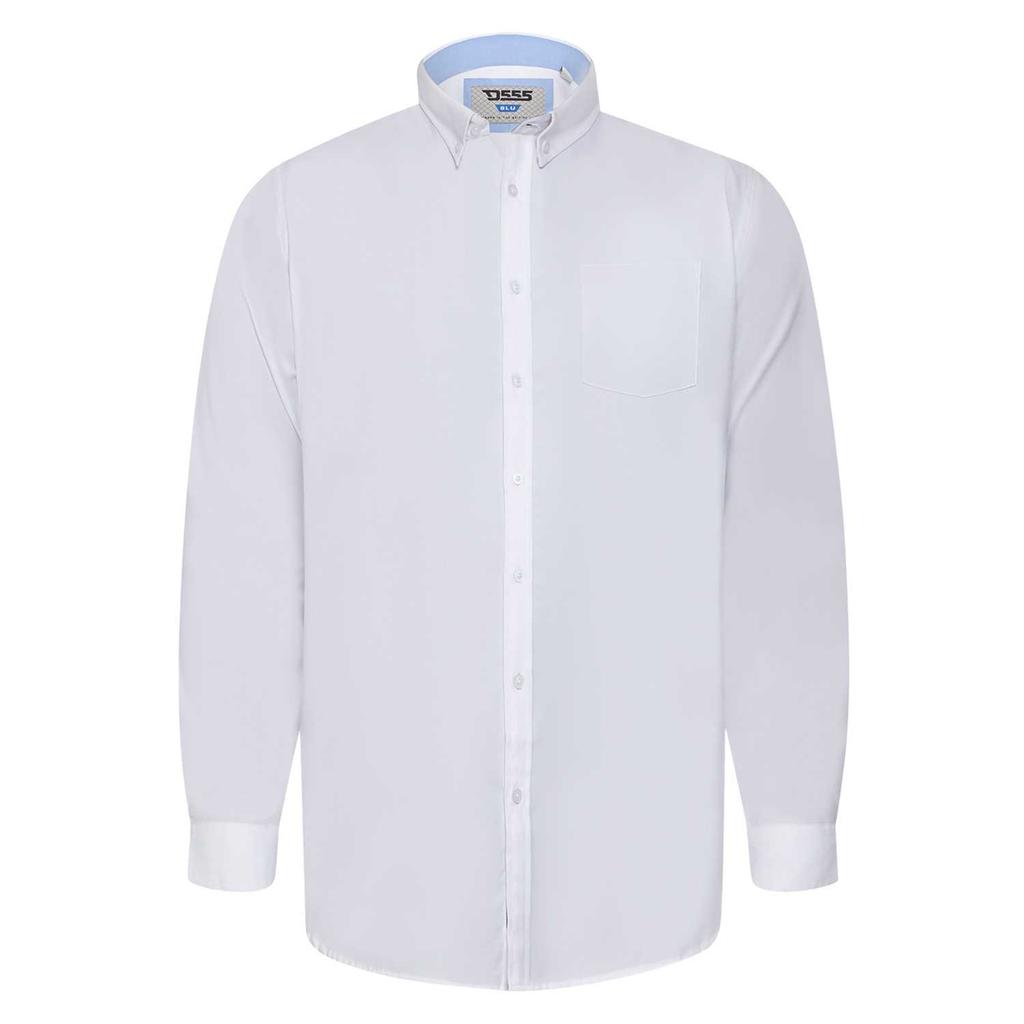 Duke Mens D555 Richard Oxford Tall Long-Sleeved Shirt