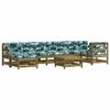 VidaXL Salon de jardin 8 pcs avec coussins bois de pin imprégné 3185891