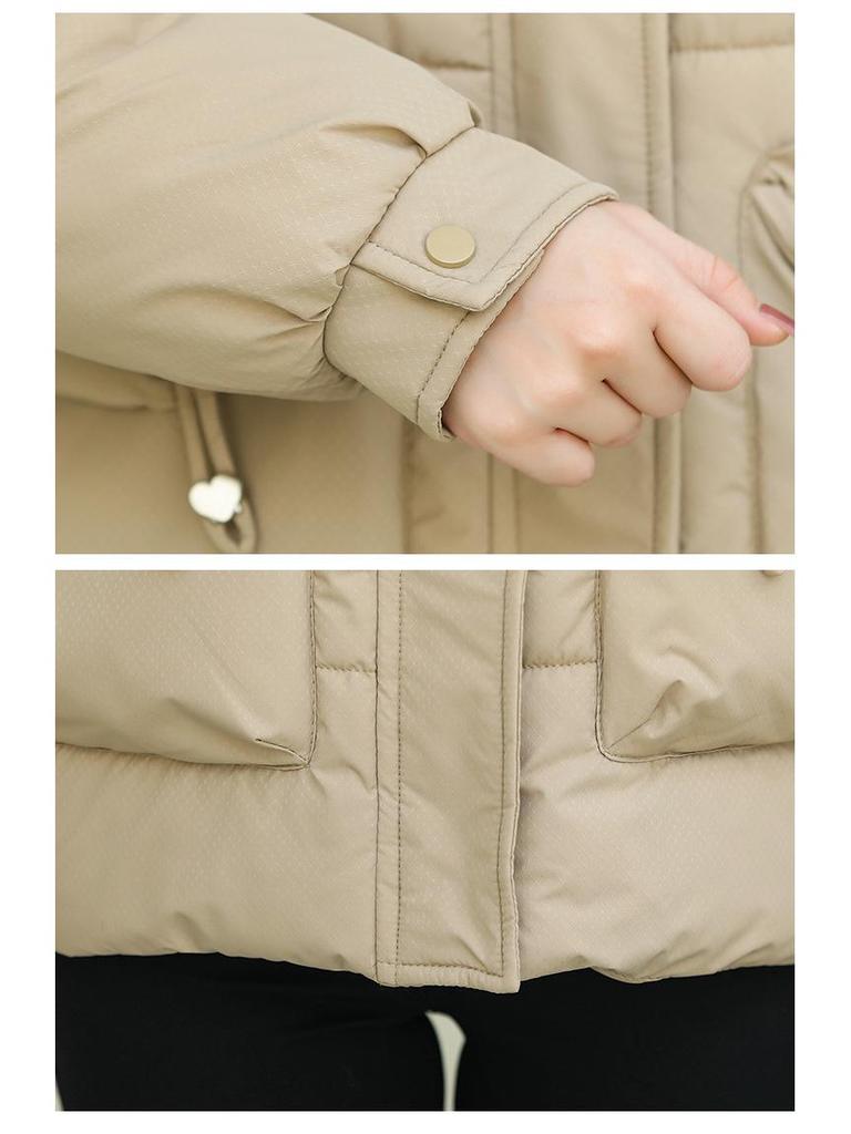 Damen 2025 Winter Verdickter Baumwollgepolsterter Daunenmantel - Koreanische Mode Locker Geschnitten, Kurze Kapuzenjacke.