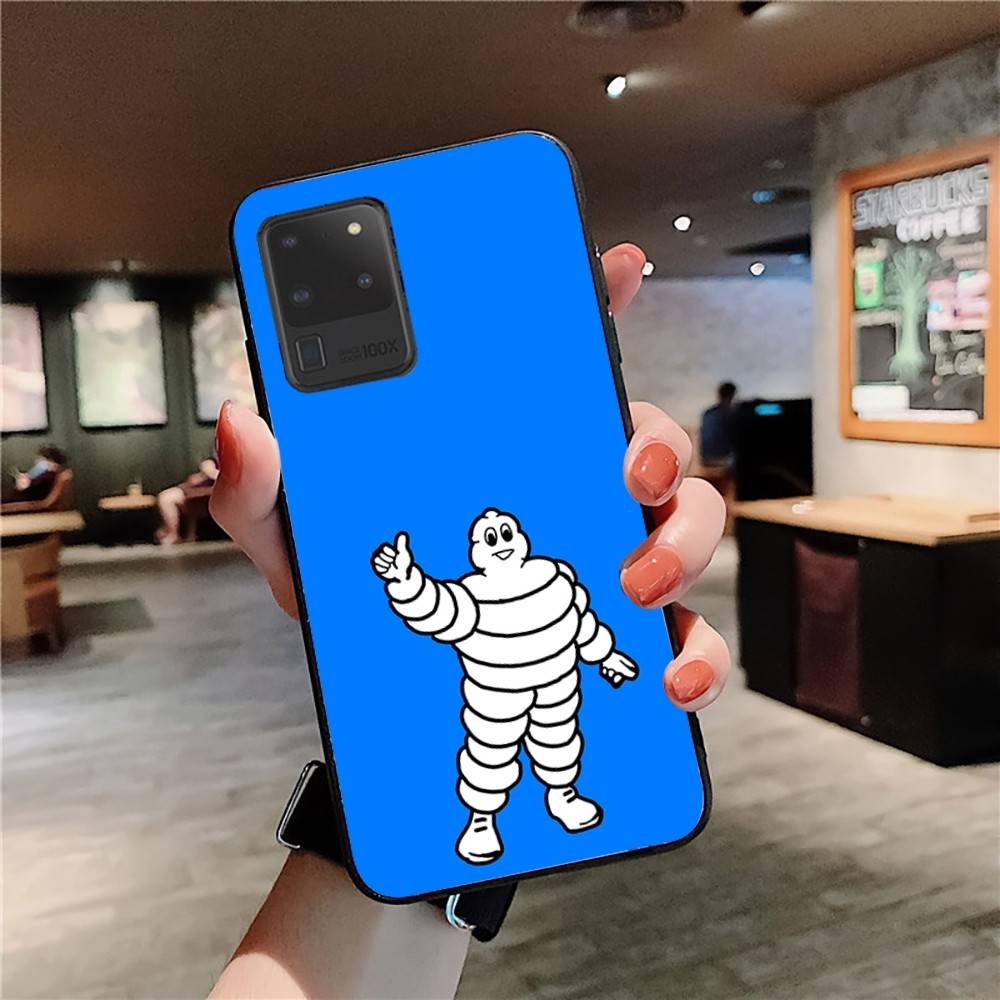 M-Michelins Logo Phone Case For Samsung S 24 Fe 25 Ultra Plus 20 Lite 21 30 22 23 24 22 Ultra 5G Fundas
