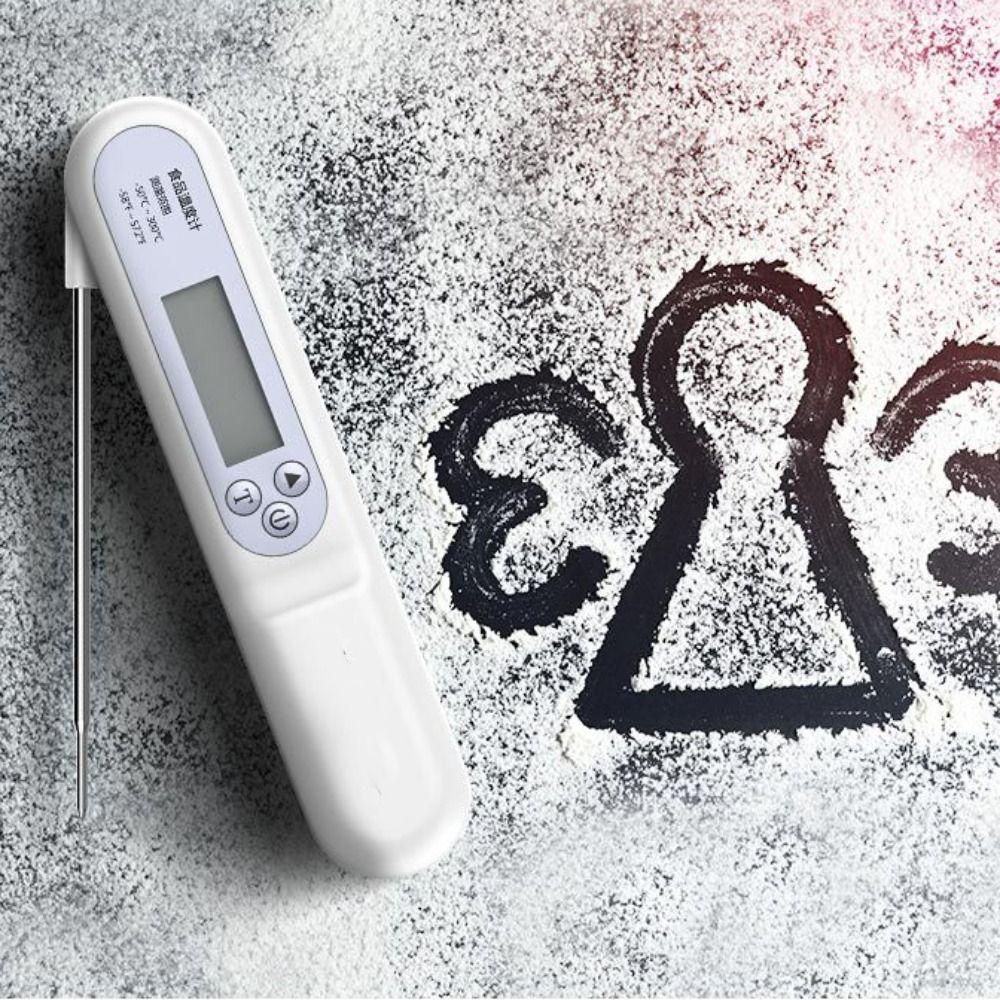 Foldable Digital  Food Thermometer High Accuracy Barbecue Thermometer  Baking