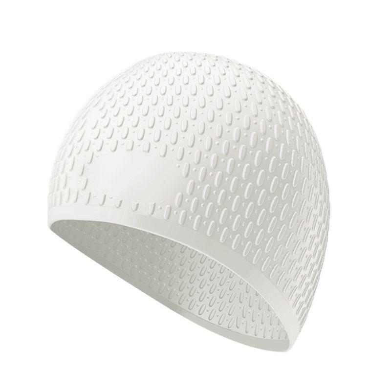 Silicone Swimming Caps Large Size Long Hair Ear Protection Swim Caps For Unisex Elastic Pure Color Swimming Cap Pool Accessories