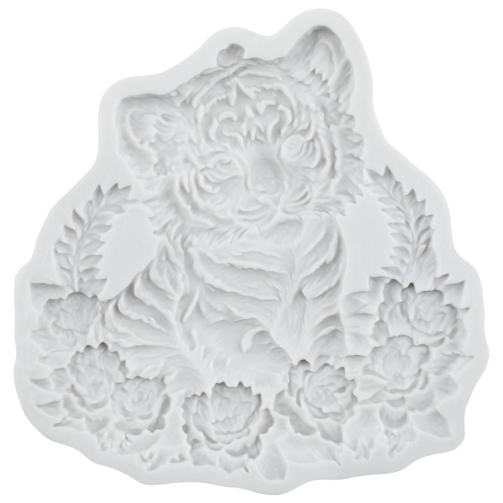 Tiger Silicone Mold Tiger Fondant Molds Cake Decorating Tools Cupcake Topper Candy Resin Clay Chocolate Gumpaste Mold