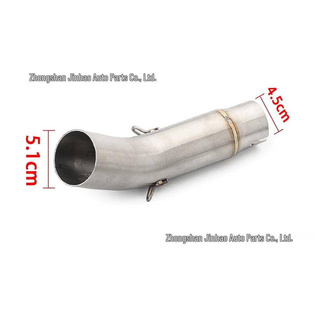 Stainless Steel Mid-Pipe for Suzuki GSR750 Motorcycle Exhaust Modification