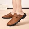 Summer Men's Leather Sandals Slippers Beach Sandals Outdoor Rubber Flip Flops Men Water Trekking Sandals