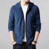 Spring and Autumn Coat Men's Fleece Thickened Thermal Jacket Stand-up Collar Casual