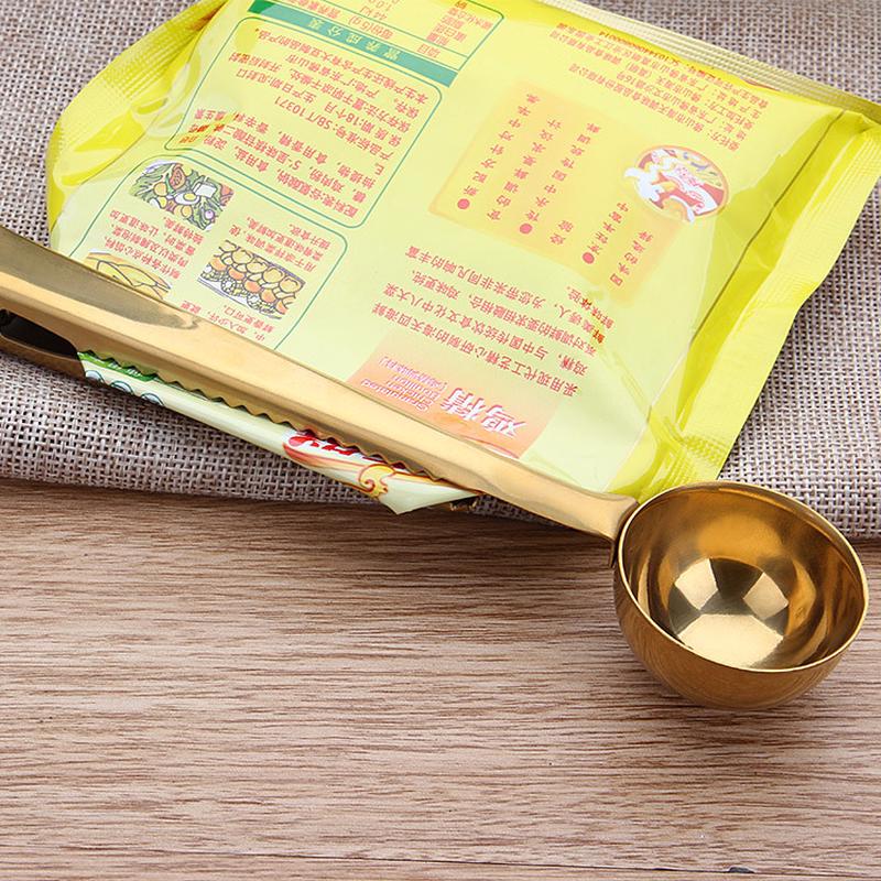 Multi-function stainless steel coffee measuring spoon pocket tea measuring spoon kitchen tool