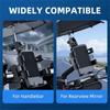 Adjustable Motocycle Mobile Phone Stand for 5-7.2inch Cell Phone Rearview Mirror