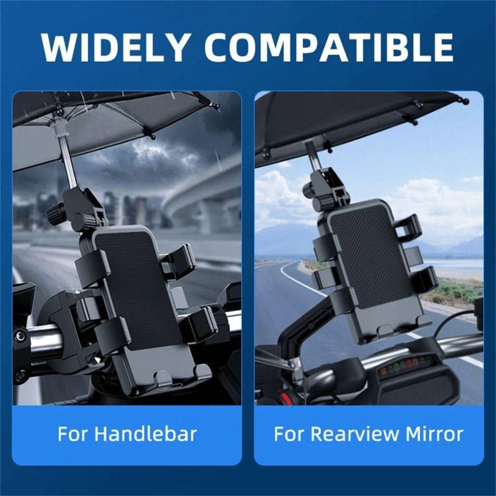 Adjustable Motocycle Mobile Phone Stand for 5-7.2inch Cell Phone Rearview Mirror